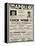 Apollo Theatre  Handbill: Chick Webb, Ella Fitzgerald, Cook and Brown, Wolford's Pets and More-null-Framed Stretched Canvas