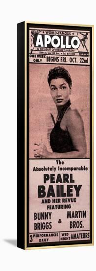 Apollo Theatre Newspaper Ad: Pearl Bailey and Her Revue, Bunny Briggs, and Martin Brothers; 1965-null-Framed Stretched Canvas