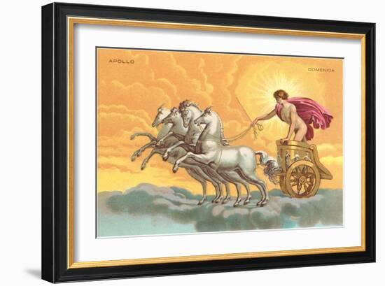 Apollo with Chariot-null-Framed Art Print