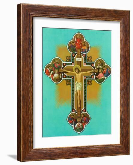 Apostelkreuz-null-Framed Art Print