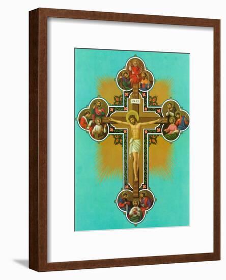 Apostelkreuz-null-Framed Art Print