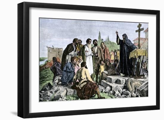 Apostle Andrew Spreading Christianity into the Russia-null-Framed Giclee Print