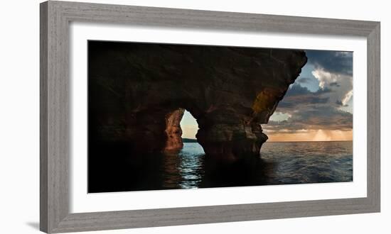 Apostle Islands Sea Cave-Steve Gadomski-Framed Photographic Print