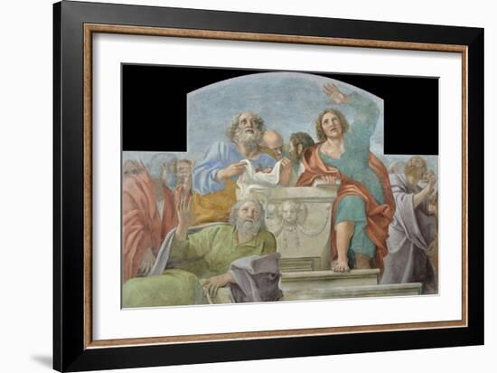 Apostles around the Empty Sepulchre, 1604-1607-Annibale Carracci-Framed Giclee Print
