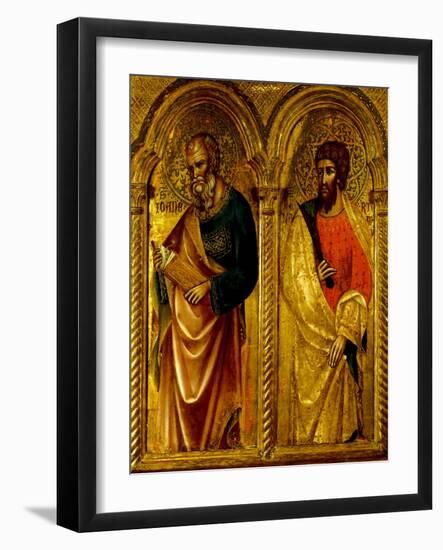 Apostles Saint James and Saint Bartholomew, Ca 1345-Paolo Veneziano-Framed Giclee Print