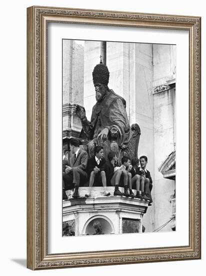 Apostolic Pilgrimage of Pope John XXIII to Loreto-Sergio del Grande-Framed Giclee Print