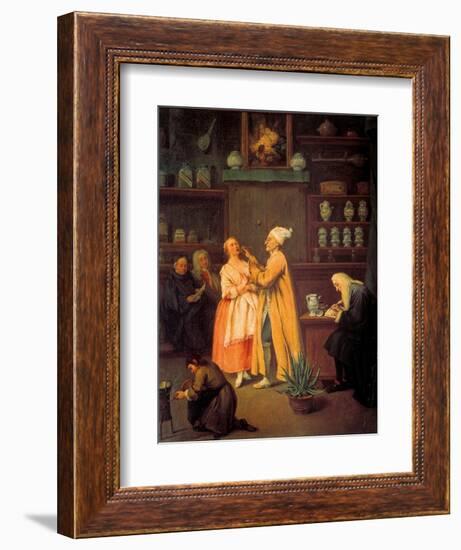 Apothecary-Pietro Longhi-Framed Art Print