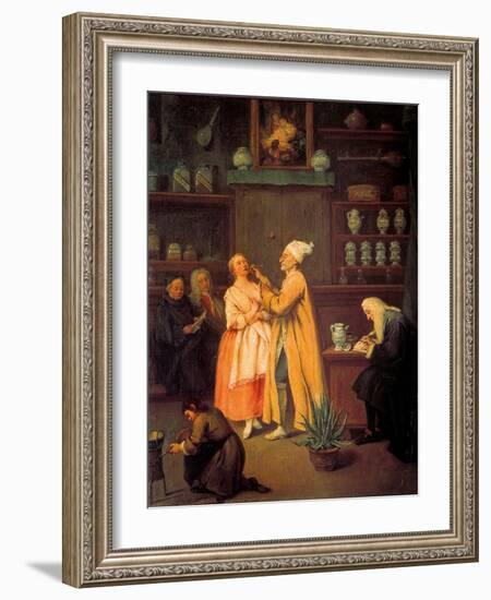 Apothecary-Pietro Longhi-Framed Art Print