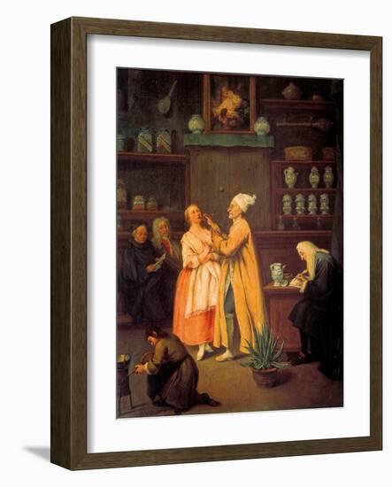 Apothecary-Pietro Longhi-Framed Art Print