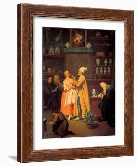 Apothecary-Pietro Longhi-Framed Art Print