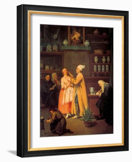 Apothecary-Pietro Longhi-Framed Art Print