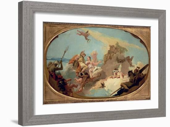 Apotheosis of Admiral Vittor Pisani-Giovanni Battista Tiepolo-Framed Giclee Print