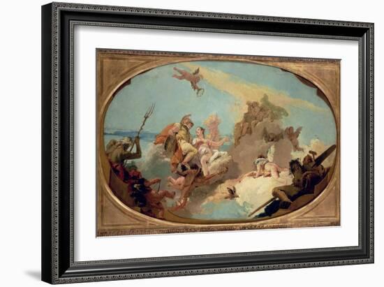 Apotheosis of Admiral Vittor Pisani-Giovanni Battista Tiepolo-Framed Giclee Print