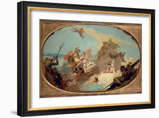 Apotheosis of Admiral Vittor Pisani-Giovanni Battista Tiepolo-Framed Giclee Print