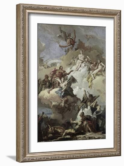 Apotheosis of Aeneas-Giovanni Battista Tiepolo-Framed Giclee Print