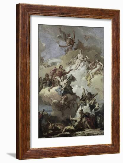 Apotheosis of Aeneas-Giovanni Battista Tiepolo-Framed Giclee Print