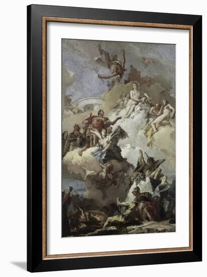 Apotheosis of Aeneas-Giovanni Battista Tiepolo-Framed Giclee Print