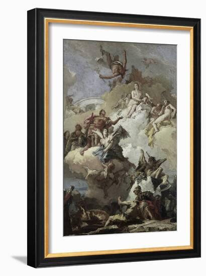 Apotheosis of Aeneas-Giovanni Battista Tiepolo-Framed Giclee Print