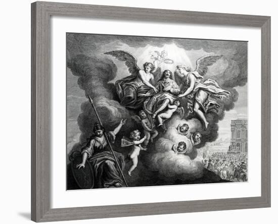 Apotheosis of Charles I-M Vanderbank-Framed Giclee Print