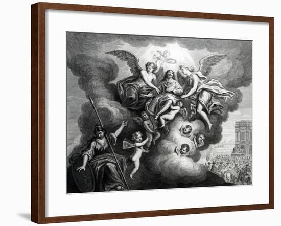 Apotheosis of Charles I-M Vanderbank-Framed Giclee Print