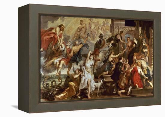 Apotheosis of Henry Iv of France And Regency of Maria of Medici-Peter Paul Rubens-Framed Premier Image Canvas