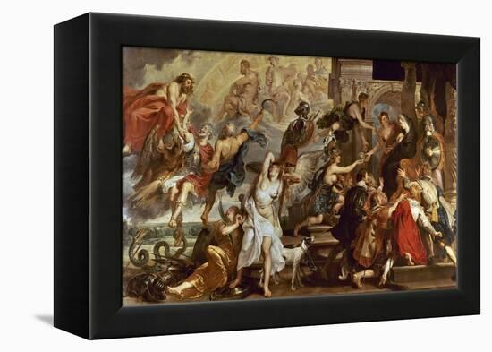 Apotheosis of Henry Iv of France And Regency of Maria of Medici-Peter Paul Rubens-Framed Premier Image Canvas