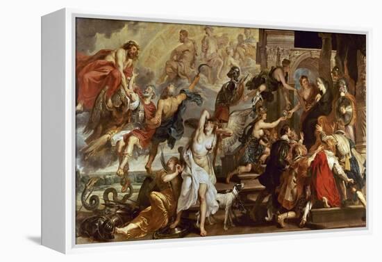 Apotheosis of Henry Iv of France And Regency of Maria of Medici-Peter Paul Rubens-Framed Premier Image Canvas