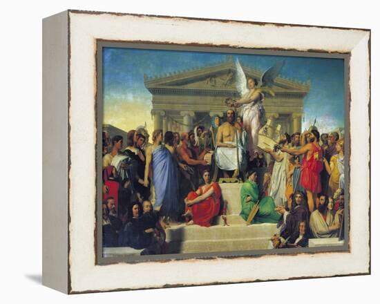 Apotheosis of Homer, 1827-Jean-Auguste-Dominique Ingres-Framed Premier Image Canvas