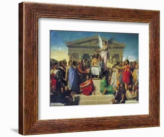 Apotheosis of Homer, 1827-Jean-Auguste-Dominique Ingres-Framed Giclee Print