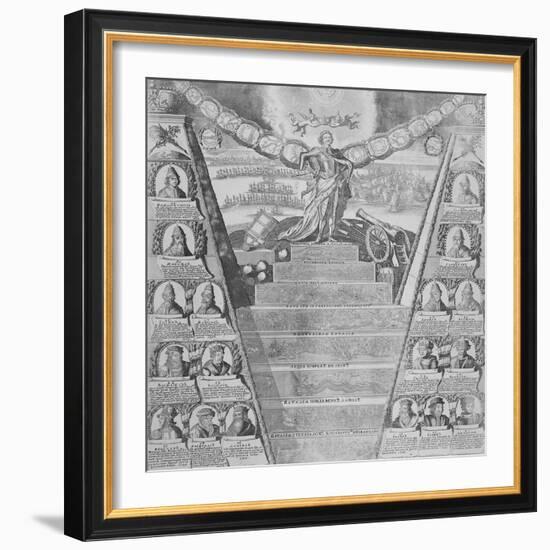 Apotheosis of Peter the Great (Engraving)-Russian-Framed Giclee Print
