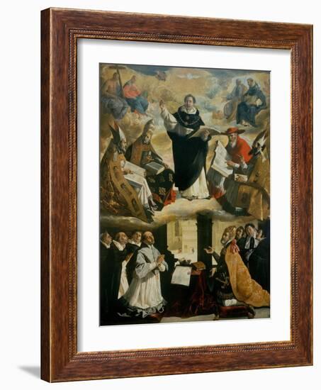 Apotheosis of Saint Thomas Aquinas-Francisco de Zurbarán-Framed Giclee Print