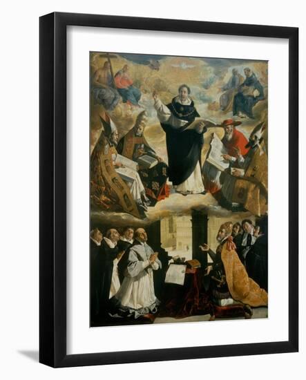 Apotheosis of Saint Thomas Aquinas-Francisco de Zurbarán-Framed Giclee Print