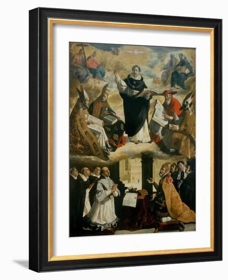 Apotheosis of Saint Thomas Aquinas-Francisco de Zurbarán-Framed Giclee Print