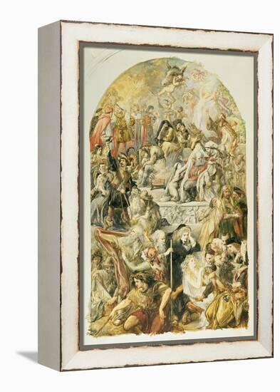 Apotheosis of Shakespeare's Characters, 1871-Sir John Gilbert-Framed Premier Image Canvas