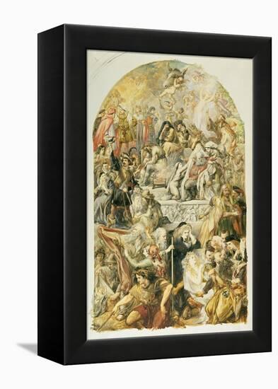 Apotheosis of Shakespeare's Characters, 1871-Sir John Gilbert-Framed Premier Image Canvas