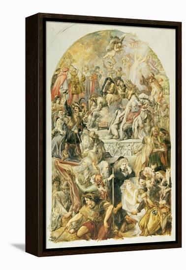 Apotheosis of Shakespeare's Characters, 1871-Sir John Gilbert-Framed Premier Image Canvas