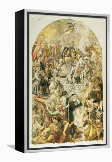 Apotheosis of Shakespeare's Characters, 1871-Sir John Gilbert-Framed Premier Image Canvas