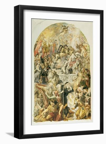 Apotheosis of Shakespeare's Characters, 1871-Sir John Gilbert-Framed Giclee Print