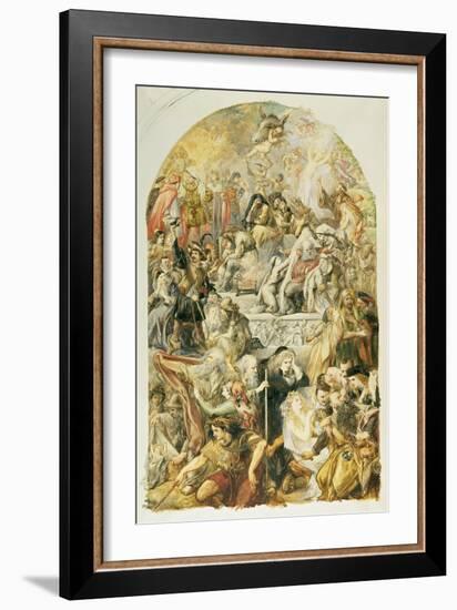 Apotheosis of Shakespeare's Characters, 1871-Sir John Gilbert-Framed Giclee Print