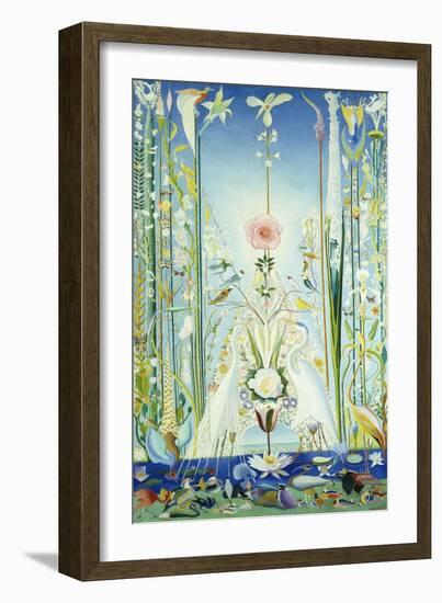 Apotheosis of the Rose, (Oil on Canvas)-Joseph Stella-Framed Giclee Print