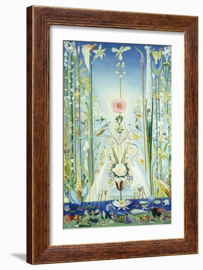 Apotheosis of the Rose, (Oil on Canvas)-Joseph Stella-Framed Giclee Print