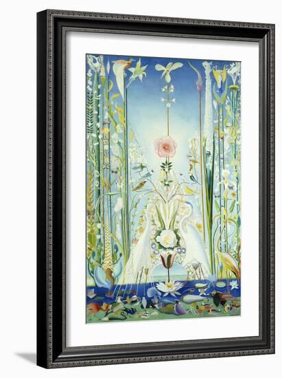 Apotheosis of the Rose, (Oil on Canvas)-Joseph Stella-Framed Giclee Print