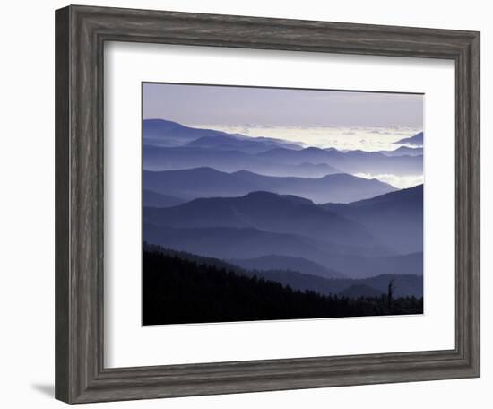 Appalachian Mountains at Dawn, Great Smoky Mountains National Park, Tennessee, USA-Adam Jones-Framed Photographic Print