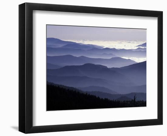 Appalachian Mountains at Dawn, Great Smoky Mountains National Park, Tennessee, USA-Adam Jones-Framed Photographic Print