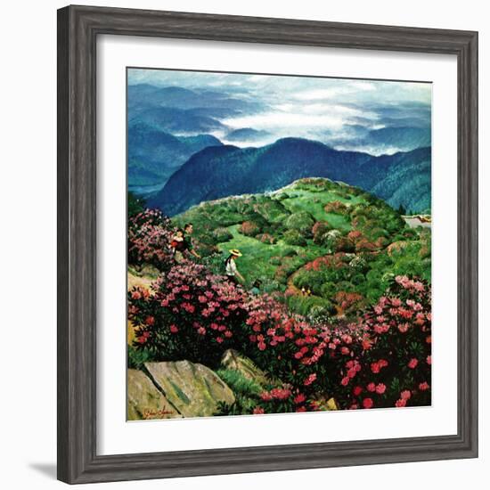 "Appalachian Rhododendrons," May 27, 1961-John Clymer-Framed Giclee Print