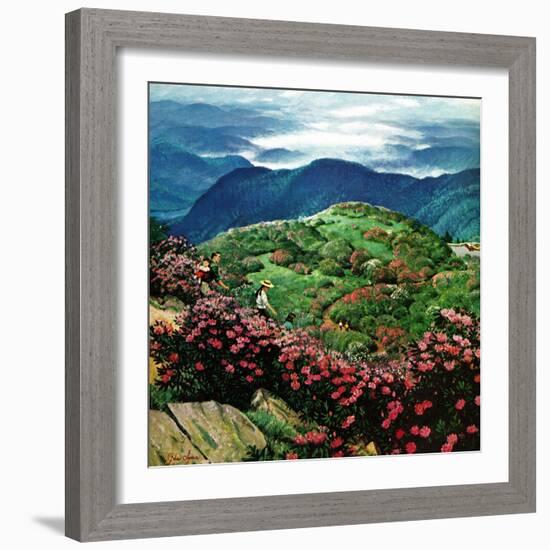 "Appalachian Rhododendrons," May 27, 1961-John Clymer-Framed Giclee Print