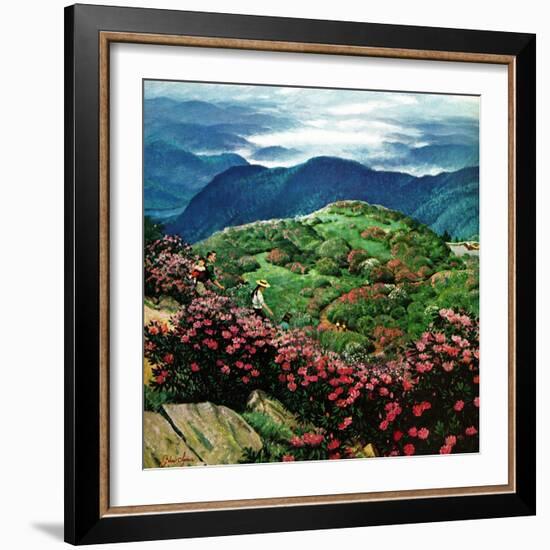 "Appalachian Rhododendrons," May 27, 1961-John Clymer-Framed Giclee Print