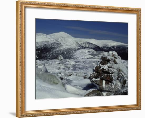 Appalachian Trail in Winter, White Mountains' Presidential Range, New Hampshire, USA-Jerry & Marcy Monkman-Framed Photographic Print