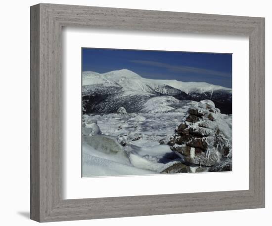 Appalachian Trail in Winter, White Mountains' Presidential Range, New Hampshire, USA-Jerry & Marcy Monkman-Framed Photographic Print