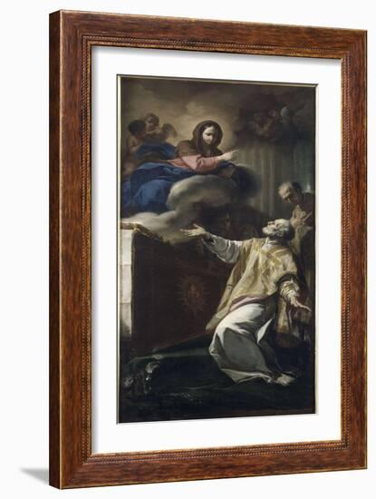 Apparition de la Vierge à saint Philippe de Neri-Corrado Giaquinto-Framed Giclee Print